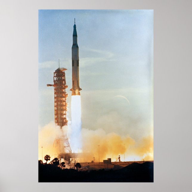 Poster Lançamento do Apollo 8 (Frente)