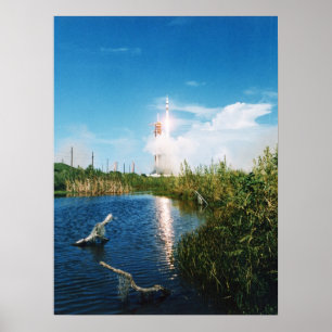 Póster Lançamento do Apollo (Projeto de Teste Apollo-Soyu