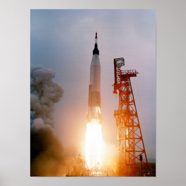 Póster Lançamento do Aurora 7 (Mercury Atlas 7) (Frente)