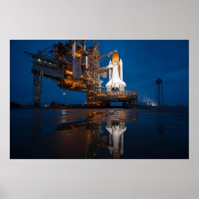 Poster Lançamento do Blue Sky for Space Shuttle Atlantis (Frente)