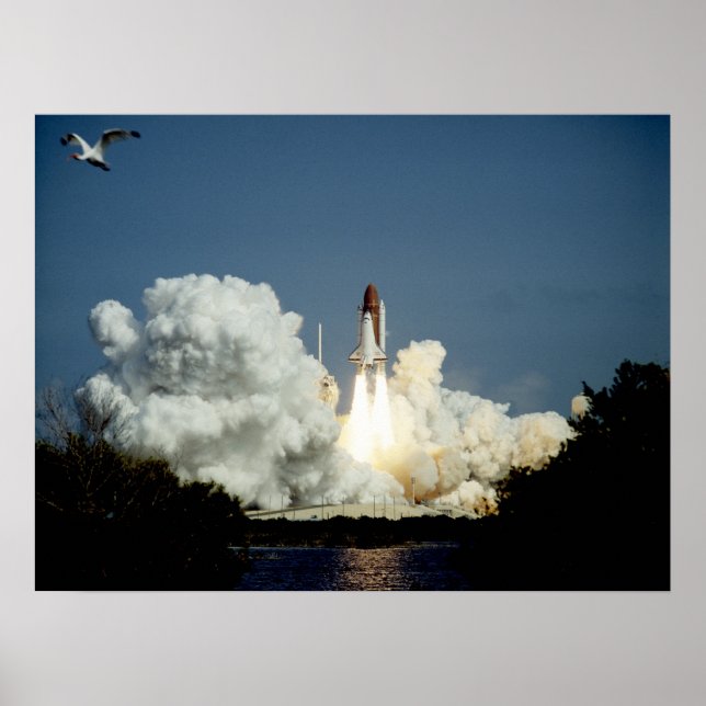 Póster Lançamento do Endeavor do Ônibus Espacial (STS-47) (Frente)