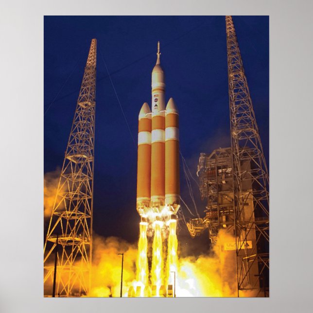 Poster Lançamento do Foguete da Nave Espacial Orion da NA (Frente)