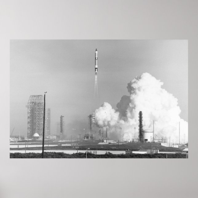 Póster Lançamento do Gemini 6A (Frente)