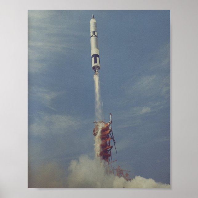 Póster Lançamento do Gemini 8 (Frente)