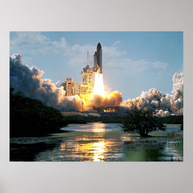 Poster Lançamento do Shuttle Atlantis (STS-110) (Frente)