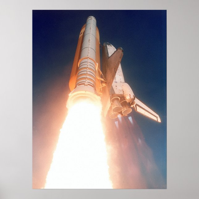 Poster Lançamento do Shuttle Atlantis (STS-110) (Frente)