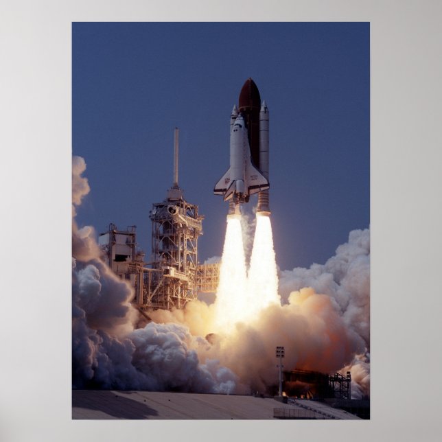 Póster Lançamento do Shuttle Atlantis (STS-30) (Frente)
