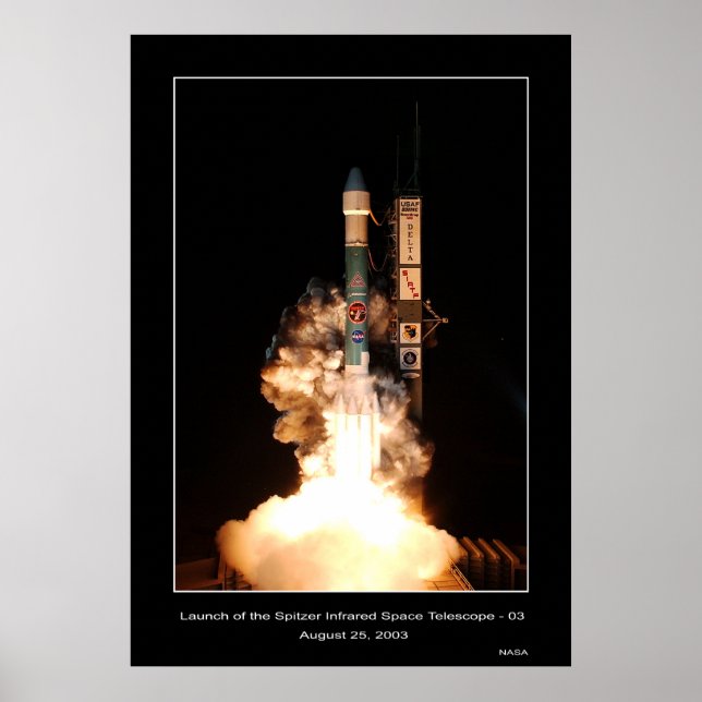 Poster Lançamento do Telescópio Espacial Infravermelho Sp (Frente)