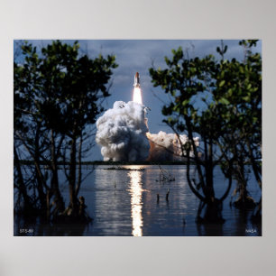 Póster Lançamento do vaivém espacial STS-80