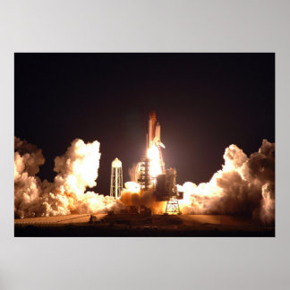 Póster Lançamento noturno do Ônibus Espacial Endeavour