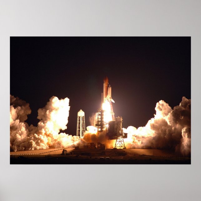 Póster Lançamento noturno do Ônibus Espacial Endeavour (Frente)