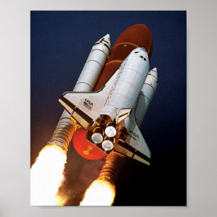 Poster Lançamento STS-45 do vaivém espacial da NASA