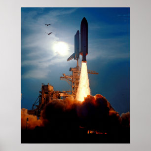 Póster Lançamento STS-64 da descoberta do vaivém espaci