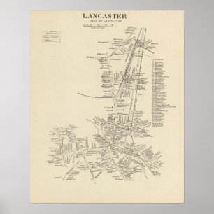 Póster Lancaster, cidade de Lancaster