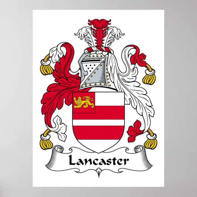 Poster Lancaster Family Crest (Frente)