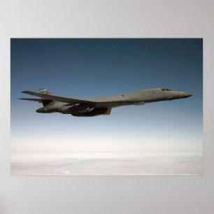 Póster Lanceiro de B-1B com vagem do atirador furtivo