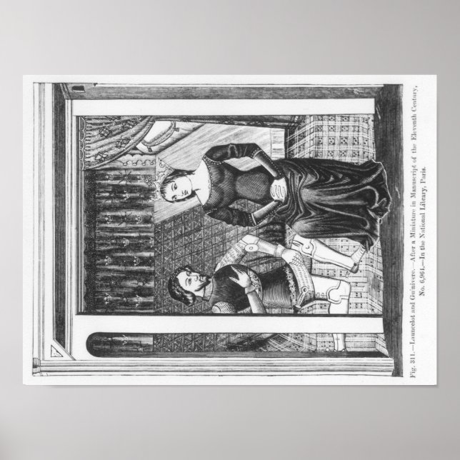 Poster Lancelot e Guinivere (Frente)