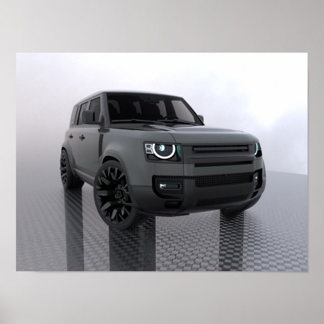 Poster Land Rover Defender (personalizado) (Frente)