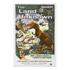 Póster Land Unknown Dinosaur Movie Poster