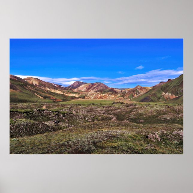 Poster Landmannalaugar (Frente)