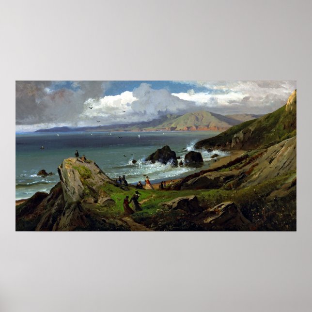Poster Lands End, São Francisco por William Keith Vintage (Frente)