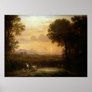 Poster Landscape at Dusk