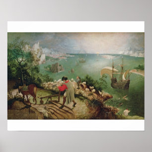 Póster Landscape with the Fall of Icarus, c.1555