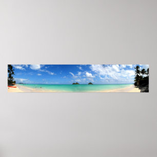 Póster Lanikai panorâmico