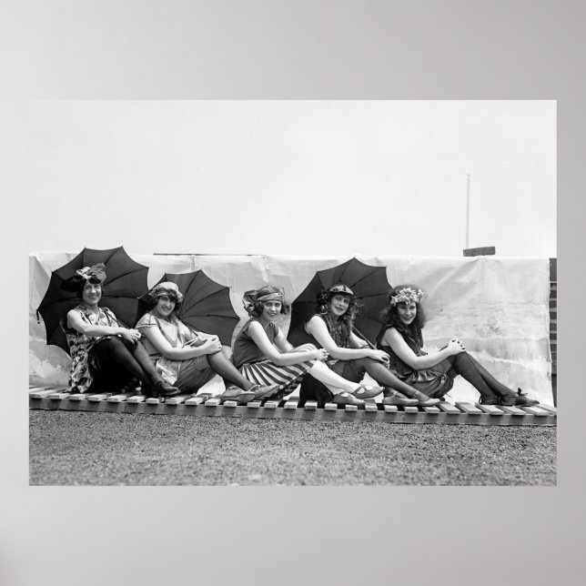 Póster Lansburg Bathing Girls: 1922 (Frente)