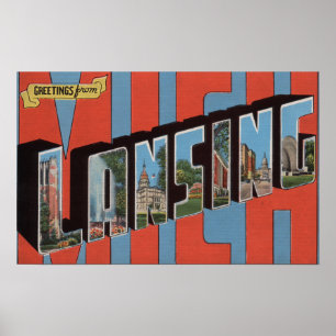 Poster Lansing, Michigan - grandes cenas da letra