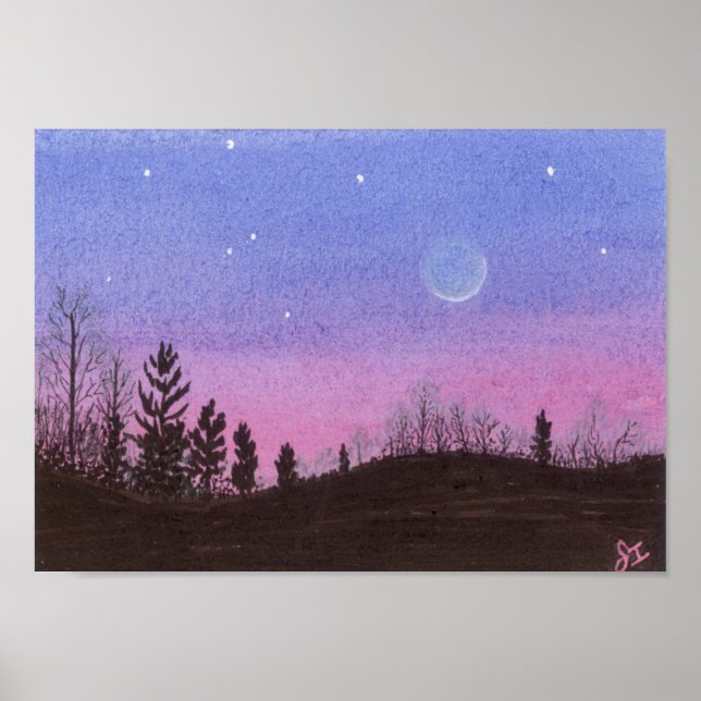 Póster Lansing Moon & Stars (Frente)