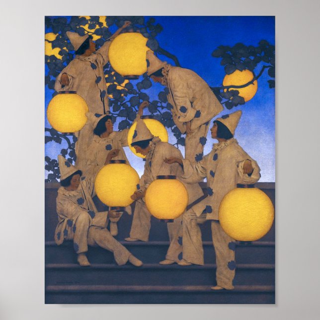 Poster Lanterna Bearers | Maxfield Parrish | (Frente)