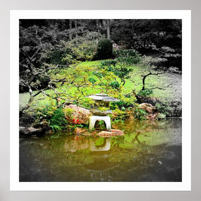 Póster Lanterna de Pedra Japonesa (Frente)