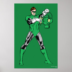 Póster Lanterna Verde com Lanterna
