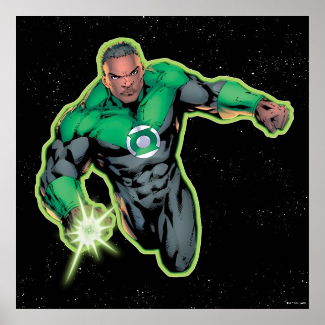 Poster Lanterna Verde John Stewart (Frente)