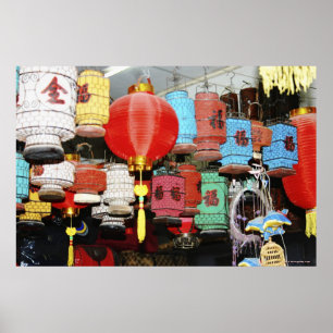 Póster Lanternas chinesas em China