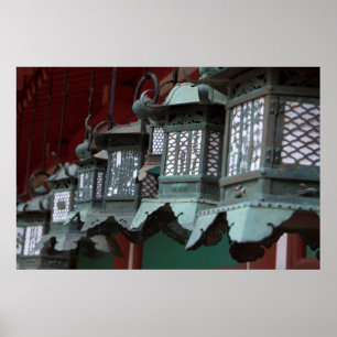 Póster Lanternas de metal japonesas