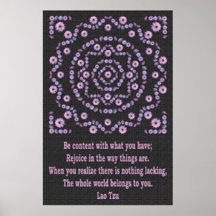 POSTER LAO TZU 1 COM MANDALA DE NIGHTBLOOM