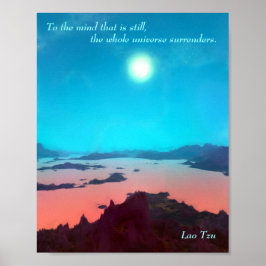 Poster Lao Tzu Citação Personalizada Aquarius Prime Scifi