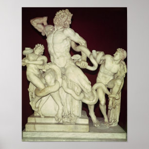 Póster Laocoon, original Hellenistic, século I