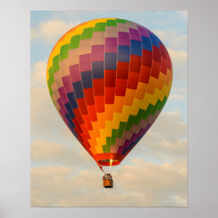 Póster Laos, Vang Vieng.Balão de ar quente