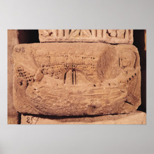 Póster Lápide que descreve um barco de pesca