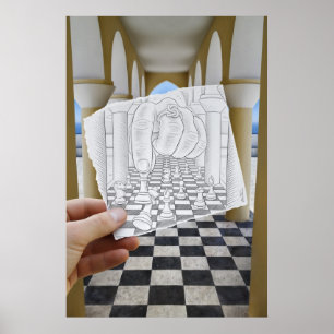 Póster Lápis contra a câmera - Checkmate