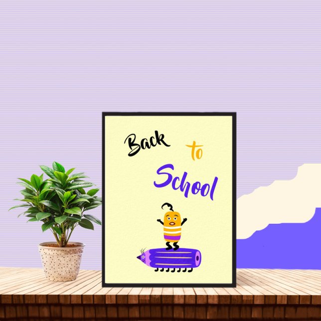 Poster Lápis engraçados e borracha (Criador carregado)