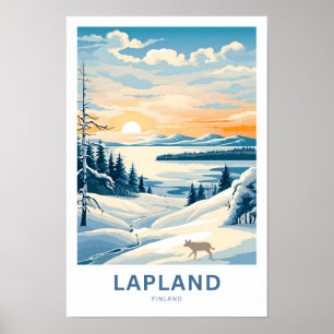 Poster Lapland Finlândia Travel Print