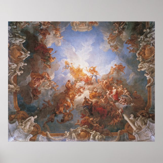 Poster L'Apothéose d'Hercule - Lemoyne - Versalhes (Frente)