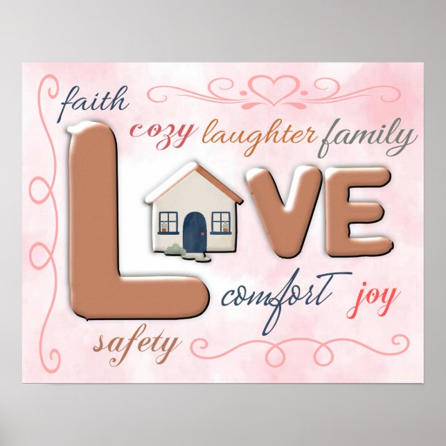Poster Lar é Amor (Frente)