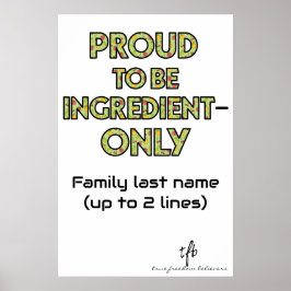 Poster Lar Grande de Ingredientes Somente