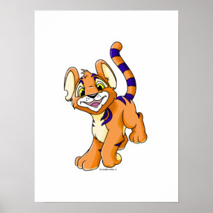 Póster Laranja-aventureira Kougra