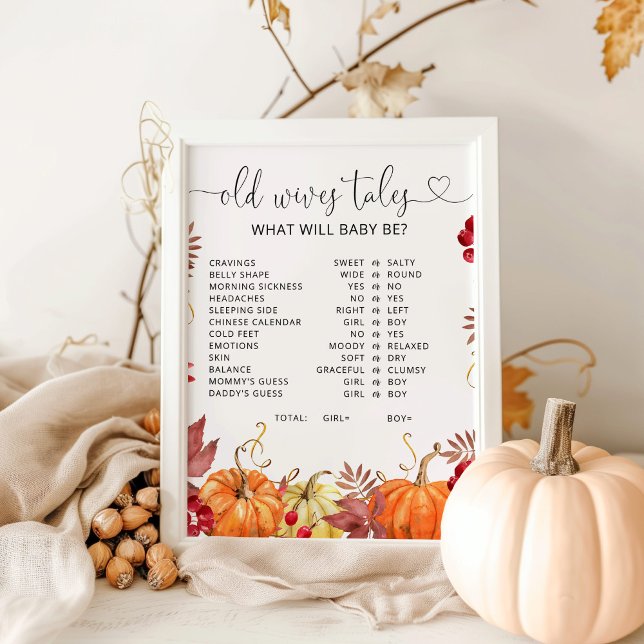 Poster Laranja caia abóbora Esposas Velhas Esposas (Criador carregado)